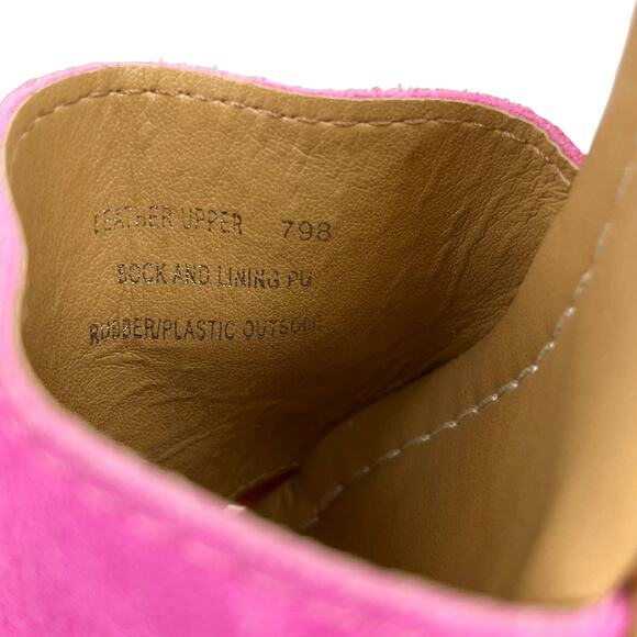 Steve Madden Neon Pink Block Heels Slides Sandals 9 Platform y2k - Picture 7 of 10